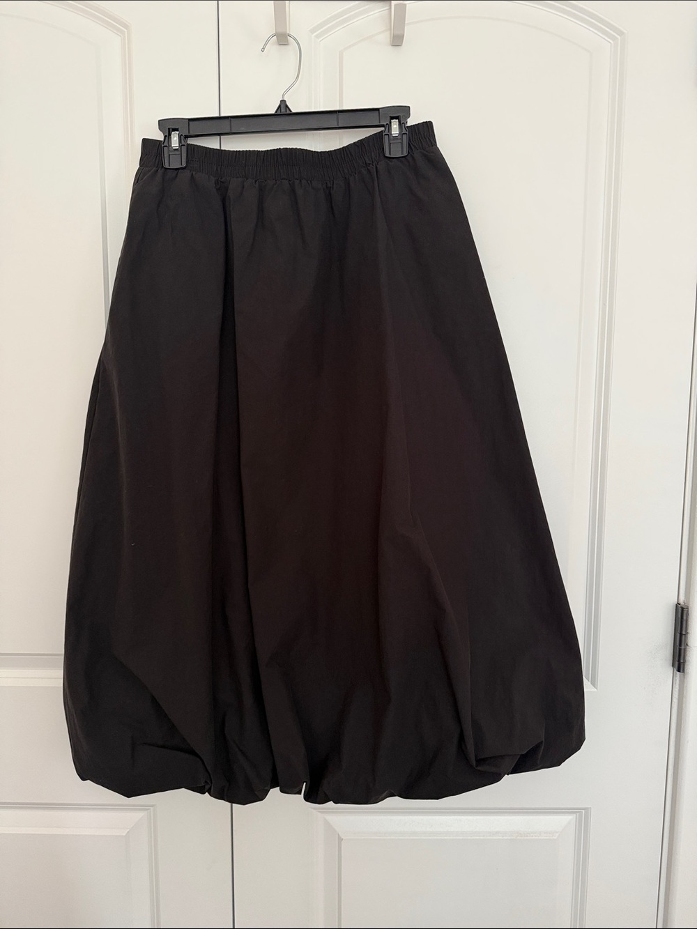Sanctuary Black A-Line Balloon Midi Skirt - Picture 2 of 4